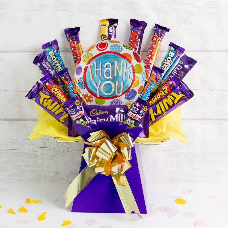 The Thank You Deluxe Cadburys Chocolate Bouquet