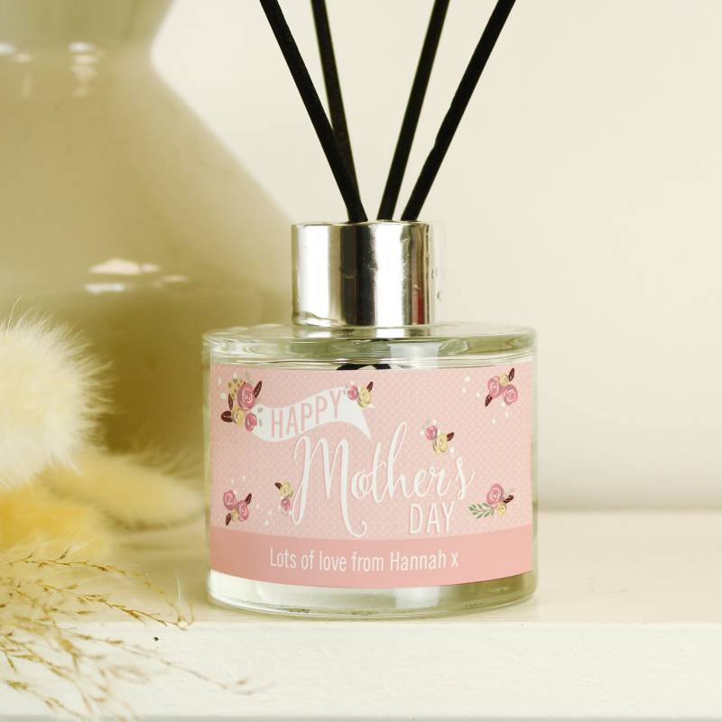 Personalised Floral Watercolour Reed Diffuser