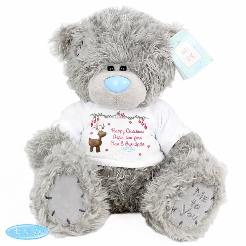 Personalised Me To You Bear with Reindeer T-Shirt