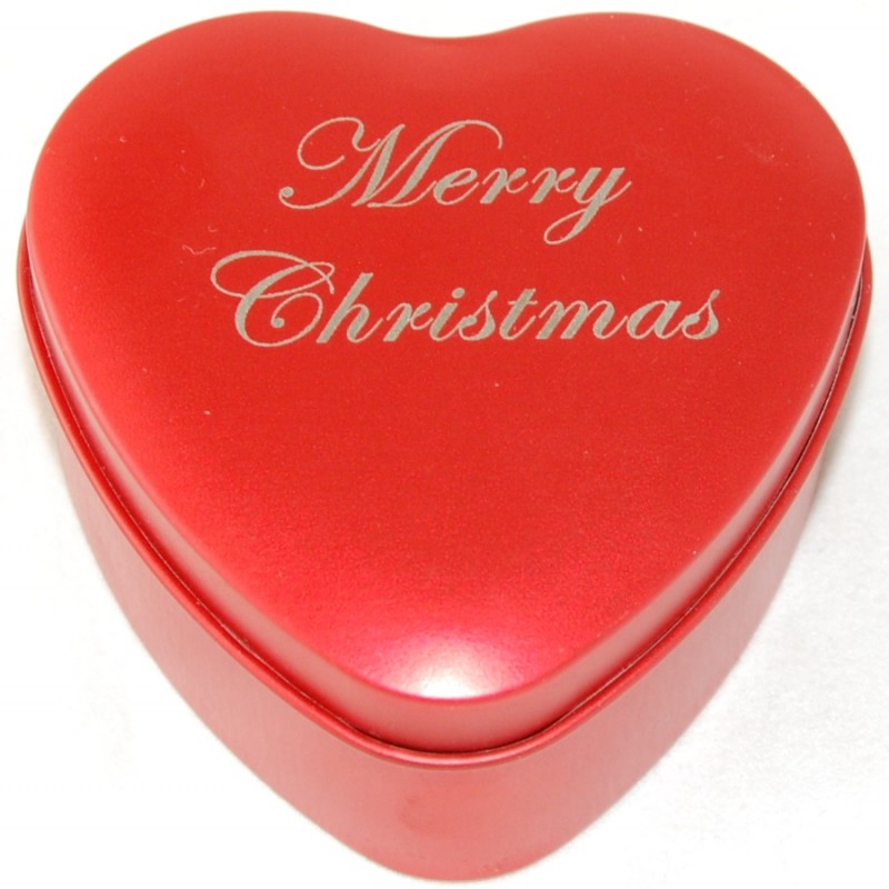 Merry Christmas Love Hearts Tin